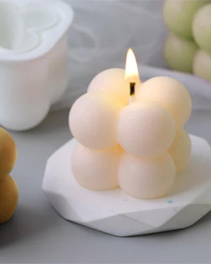 Serene Soy Candle Making Kit with 3D Cube Mold for Aromatherapy