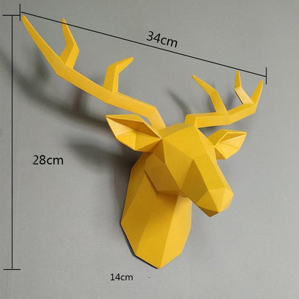 Stylish Wildlife Deer Head Sculpture for Modern Home Decor