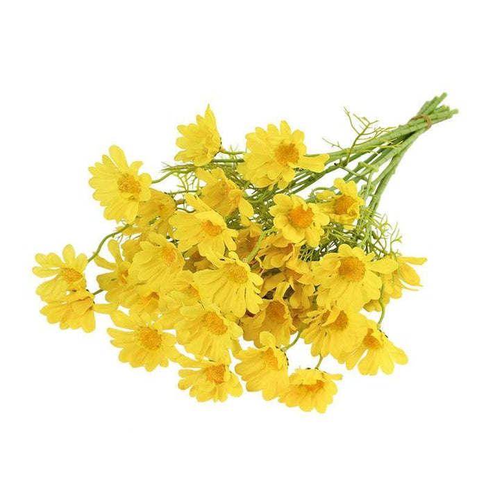 Elegant Daisy Dreams Bouquet Set: 5 Lifelike Floral Arrangements for Stunning Home Decor