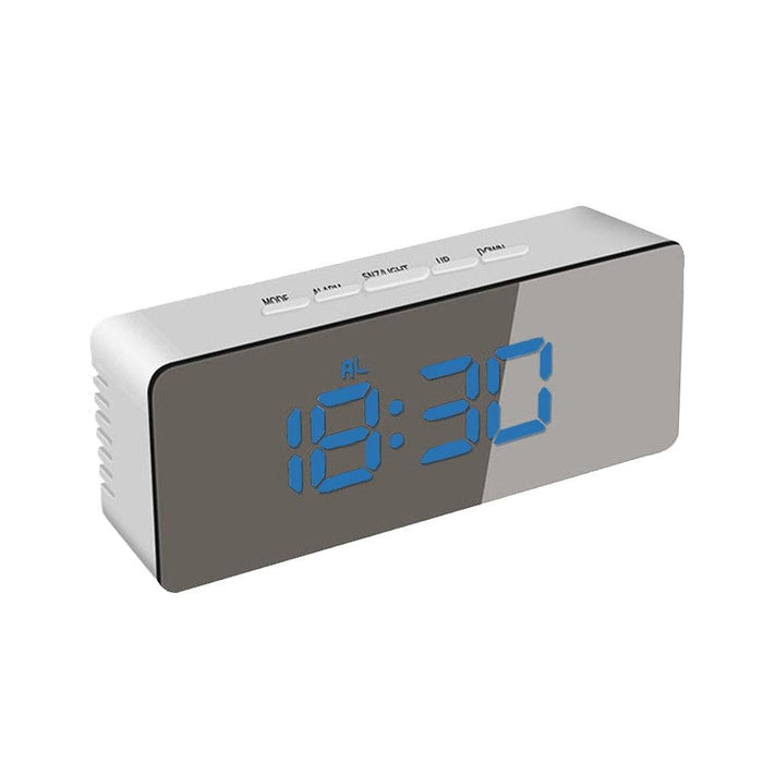 LED Alarm Clock with Temperature Display, Snooze Function, and Night Mode - Modern Design for Home and Office