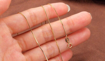 Luxe 18K Gold-Plated Snake Chain Necklace for Women - Chic Fashion Accessory