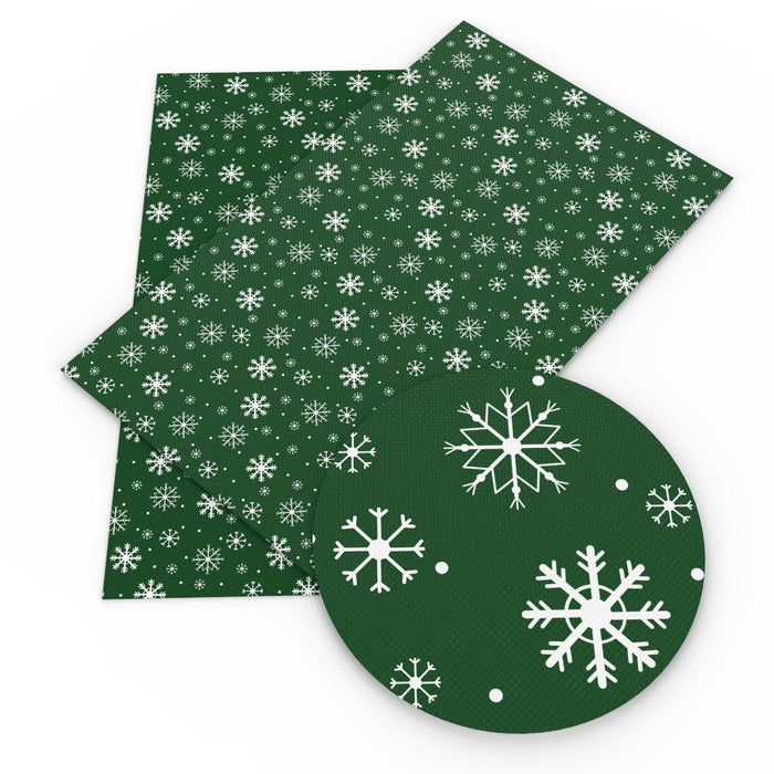 Winter Wonderland Synthetic Leather Crafting Kit: Infuse Holiday Magic into Your Creations