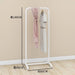 Rolling Stainless Steel Laundry Rack with Foldable Design and Portable Wheels