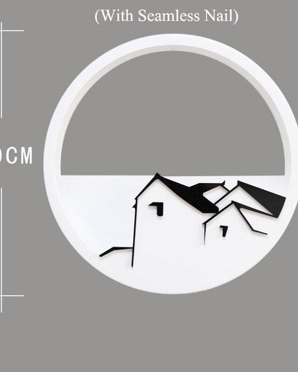 Sleek Circular Acrylic Wall Planter for Modern Plant Display