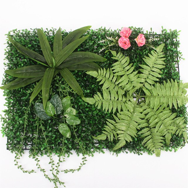 Greenery Bliss Artificial Grass Wall Decoration for Festive Indoor Ambiance