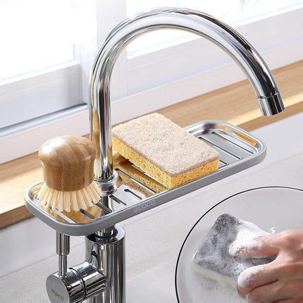 Versatile Sponge and Soap Organizer with Efficient Drainage