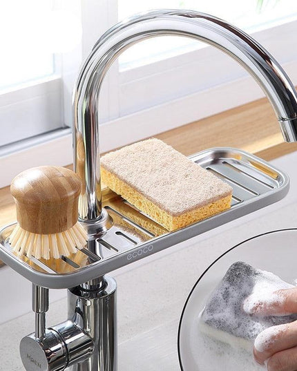 Versatile Sponge and Soap Organizer with Efficient Drainage