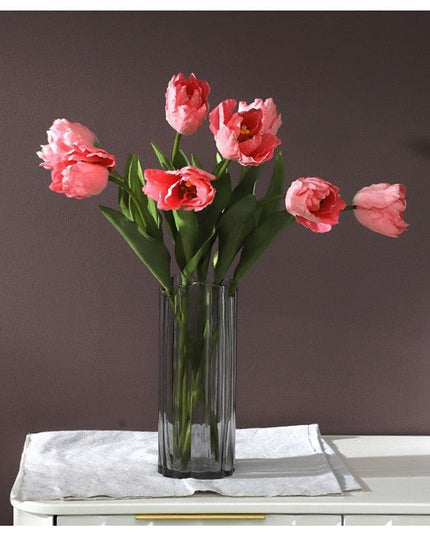 Luxurious Silk Parrot Tulip Floral Arrangement - Stunning Artificial Flower Collection