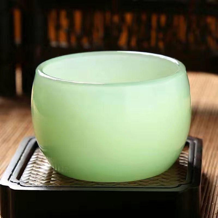 Tranquil Jade Porcelain Harmony: Handcrafted Kung Fu Tea Set