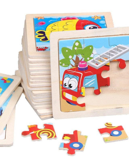 Animal Adventure Wooden Tangram Puzzle Set - Creative Learning Toy for Children