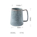 650ml Europe Retro Ceramic Mug With Spoon Coffee Creative Office Office Tea Drink Drinkware Couples Gift-0-Très Elite-A No Spoon-650ml-Très Elite