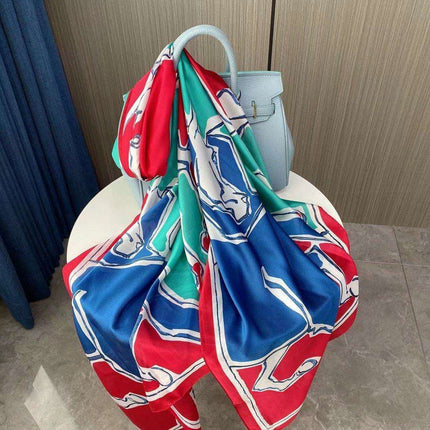 Elegant Summer Botanica Silk Scarf: Effortless Chic for Your Wardrobe