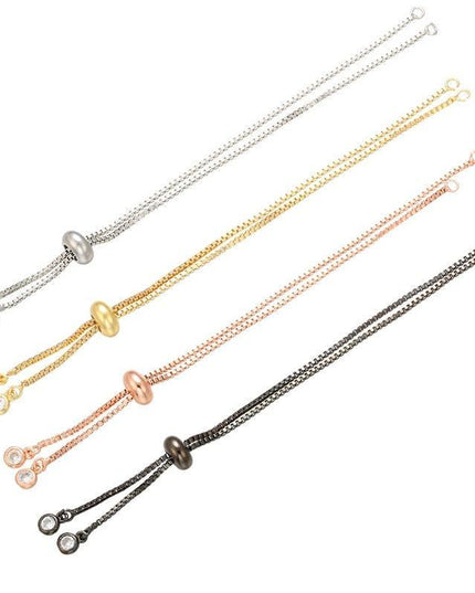 Sophisticated Customizable Brass and Rhinestone Chain for Stunning DIY Bracelet Designs