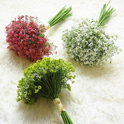 Elegant Artificial Gypsophila Night Bloom Flowers - Set of 16 Stems