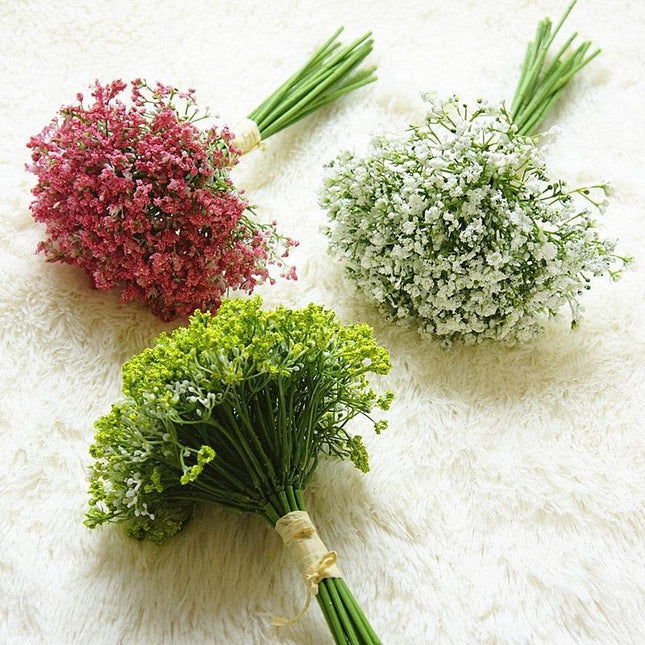 Elegant Artificial Gypsophila Night Bloom Flowers - Set of 16 Stems