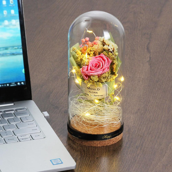 Illuminated Romance: The Enchanted LED Rose Dome