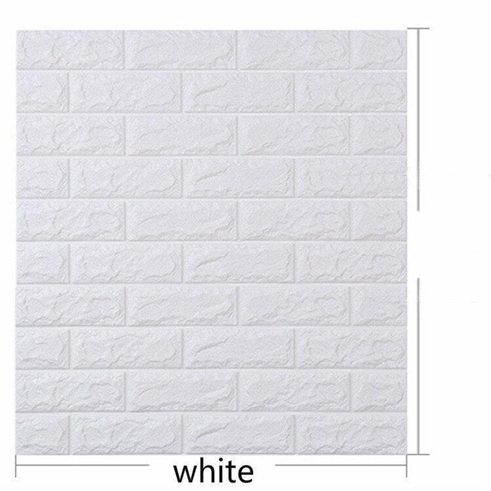 3D Self-Adhesive Brick Wallpaper - Stylish, Durable, and Easy to Install