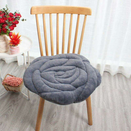 Elegant Japanese Rose Round Cushion with Soft PP Cotton Filling - Available in 55x55cm/45x45cm