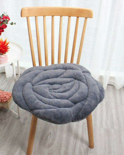 Elegant Japanese Rose Round Cushion with Soft PP Cotton Filling - Available in 55x55cm/45x45cm