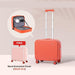 Elegant and Durable Women's Carry On Suitcase with Minimalist Patent Design