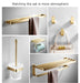 Antique Brass Towel and Robe Hanger for Chic Bathroom Storage