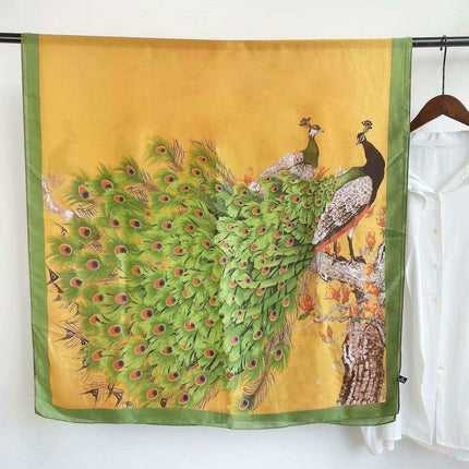 Elegant Summer Botanica Silk Scarf: Effortless Chic for Your Wardrobe