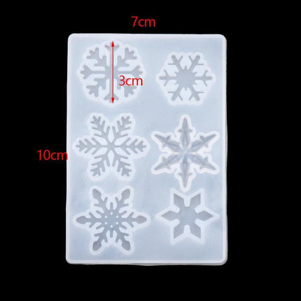 Charming Snowflake DIY Craft Set for Unique Christmas Jewelry and Ornaments