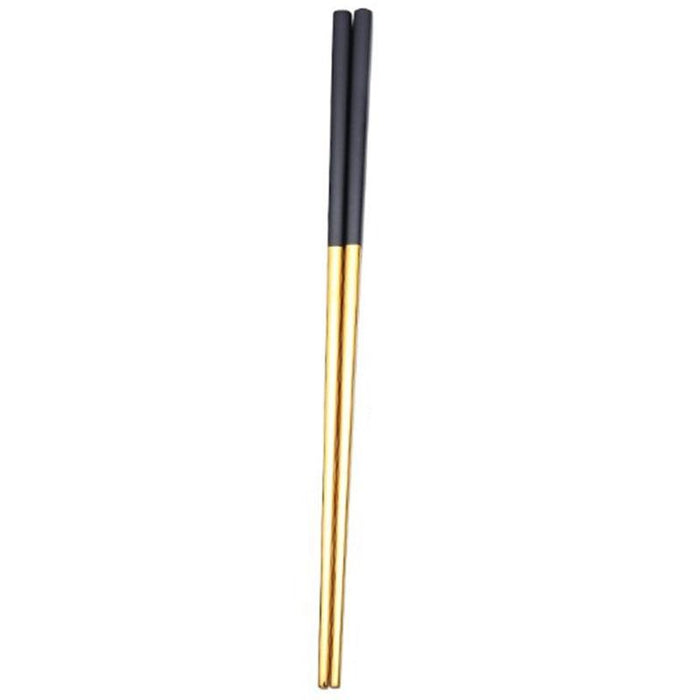 Elegant Stainless Steel Chopsticks Set for Sushi Dining