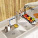 Adjustable Stainless Steel Sink Shelf Organizer with Towel Rack