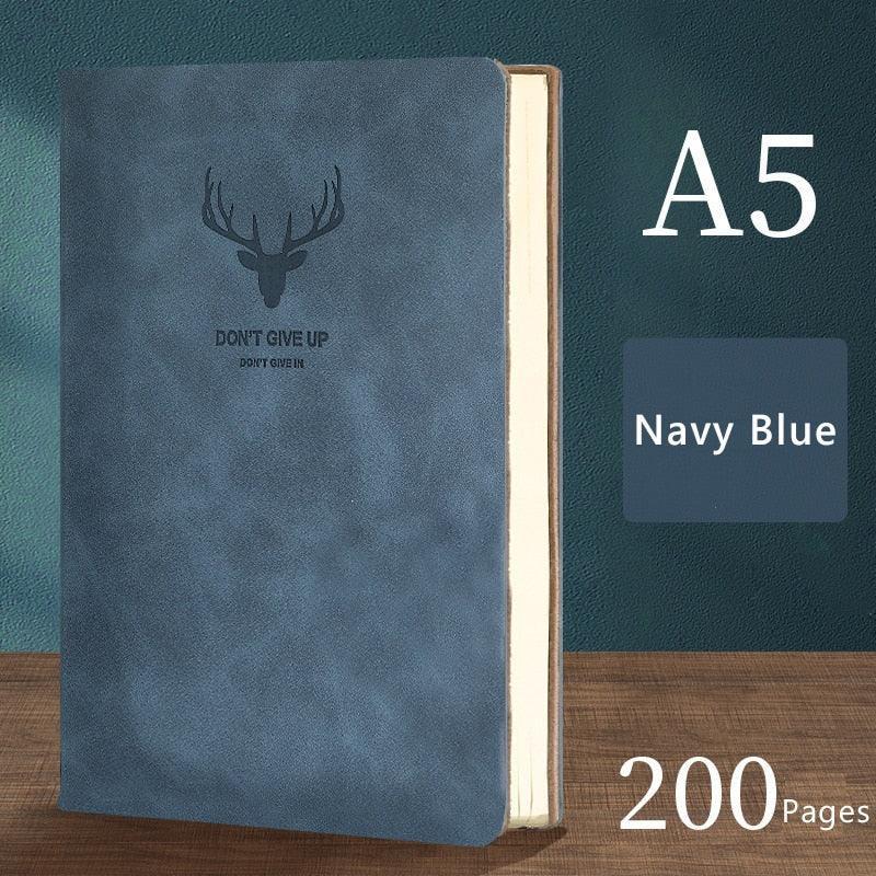 Luxurious A5 Leather-bound Journal: 200 Pages for Creative Expression