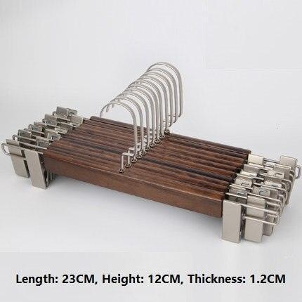 Premium Wide Wooden Hangers Set - 10 Luxurious Pieces for Your Closet