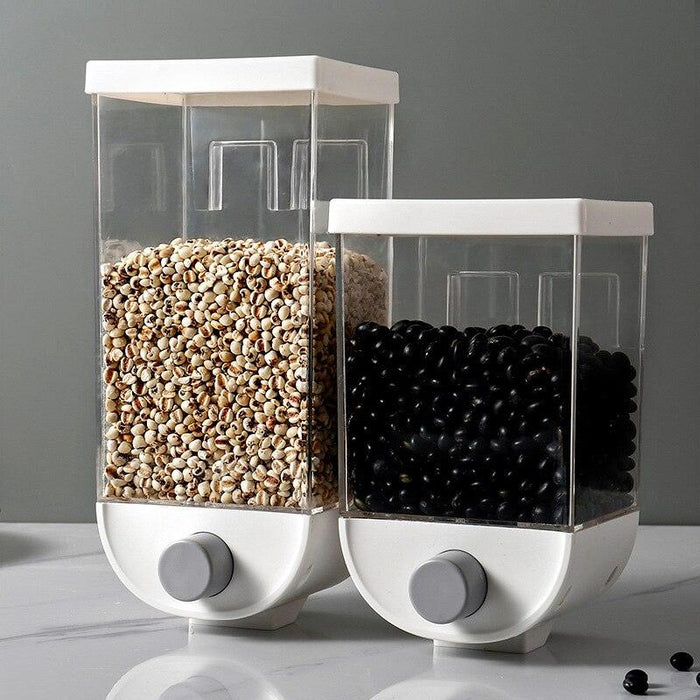 Fresh Ingredient Storage Solution: Wall-Mounted Clear Container for Tidy Kitchen Organizing