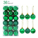 Festive Glittering Holiday Bauble Set