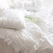 Luxurious Handmade Ruffle Lace Bedding Set - 100% Cotton with Custom Sizing Option