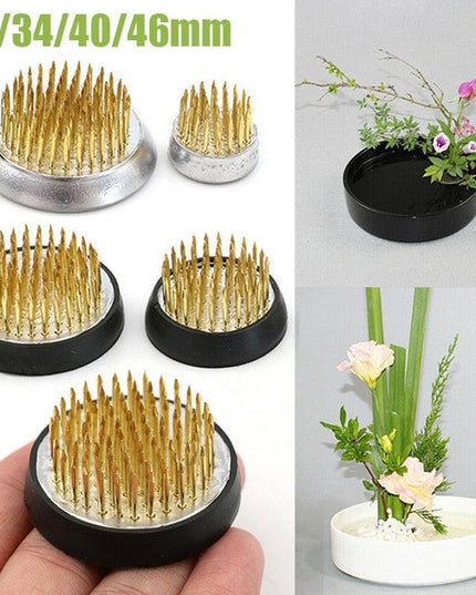 Elegant Brass Kenzan Tool for Exquisite Floral Arrangements
