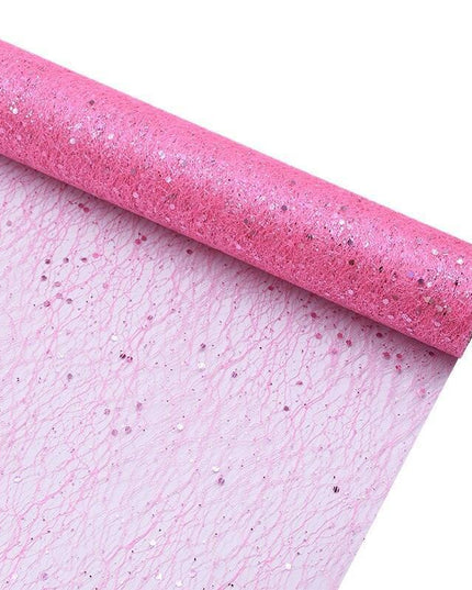 Radiant Gold Tulle Ribbon: Opulent Touch for Wedding Decor and Floral Designs