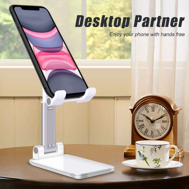 Premium Adjustable Aluminum Phone Stand for Ultimate Viewing Experience