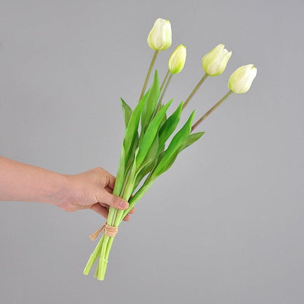 Luxurious Tulip Elegance Bouquet - Stunning Artificial Floral Arrangement | Customizable Home Decor