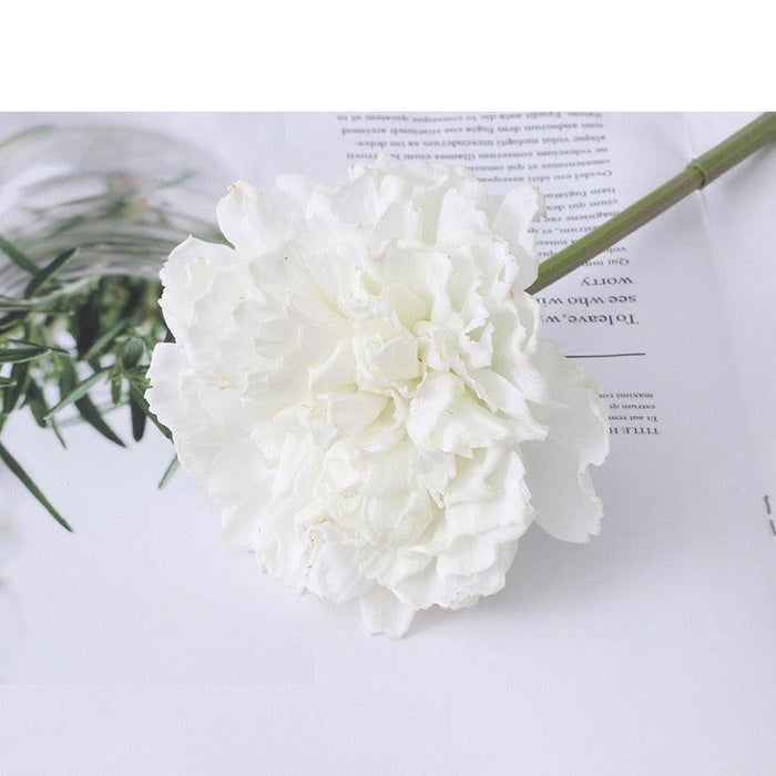 10pcs Real Touch Silk Carnation Branch Simulation Fake Flowers Party Decoration