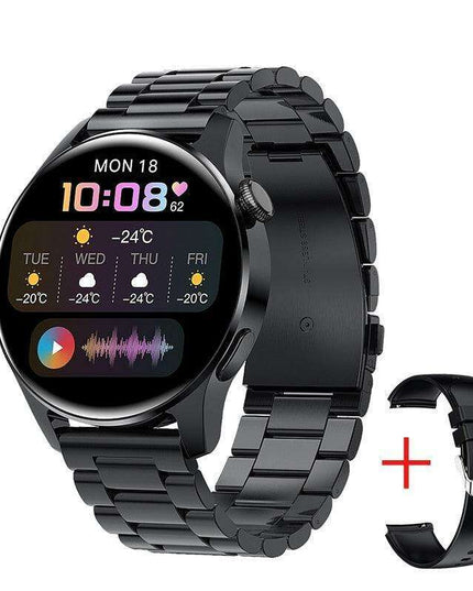 Sleek Waterproof Smartwatch with Touchscreen and Advanced Health Tracking Features