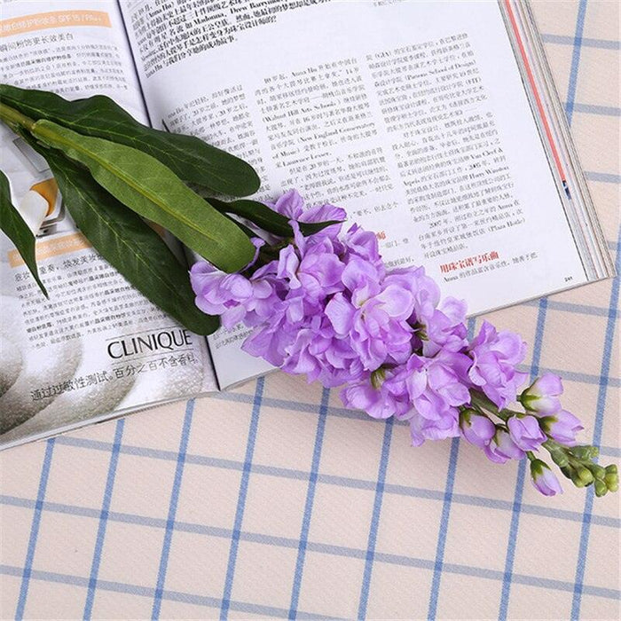 Elegant Silk Hyacinth Long Stem Artificial Flower - Set of 1