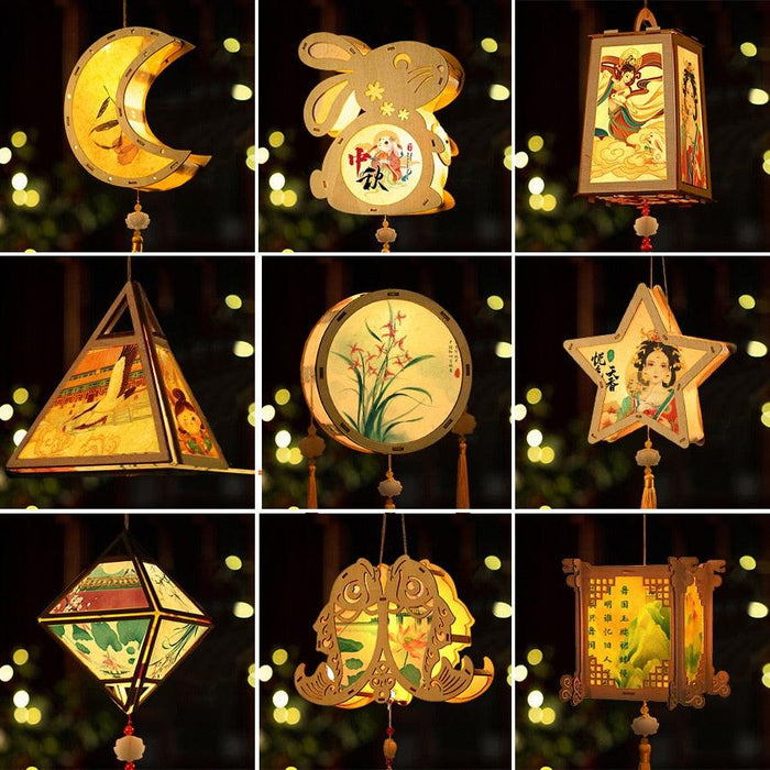 Handmade Paper Lantern Kit for Kids - Ideal for Asian Mid-Autumn Celebrations