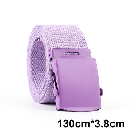 Trendy Unisex Harajuku Letter Printed Canvas Belt - Essential Accessory for Style Aficionados