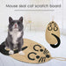 Cute Cat Scratch Pad Kitten Corrugated Paper Board Pet Toy Grinding Nail Scraper Mat