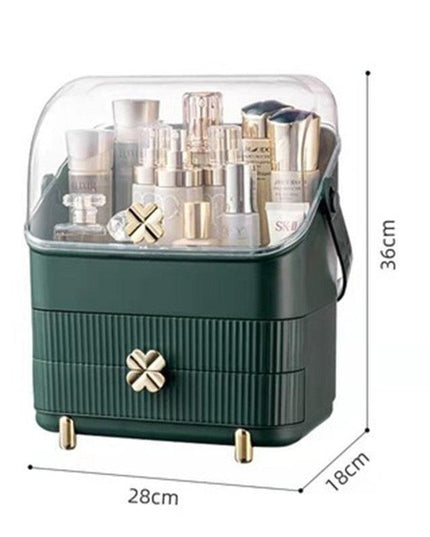 Elegant Makeup and Jewelry Storage Solution with Spacious Organization Compartments