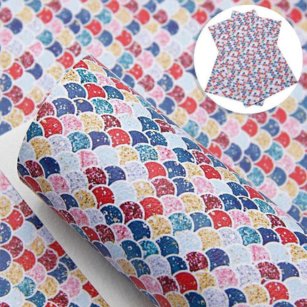 Stylish Geometric Faux Leather Craft Sheets for Innovative DIY Creations