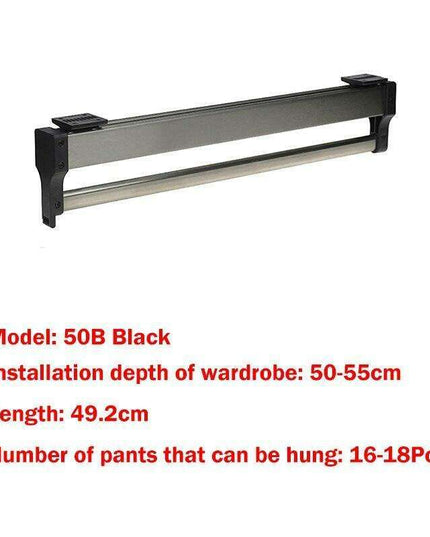 Adjustable Telescopic Valet Rod for Optimal Closet Space Management