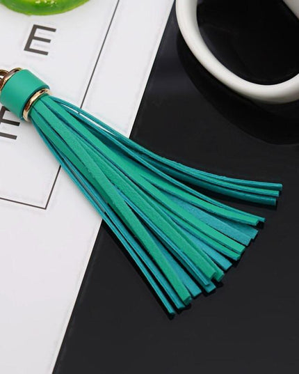 Vibrant 5-Piece Faux Leather Tassel Fringe Set for Creative Jewelry and Craft Projects