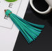 5-Piece Vibrant Faux Leather Tassel Fringes for DIY Jewelry and Crafts