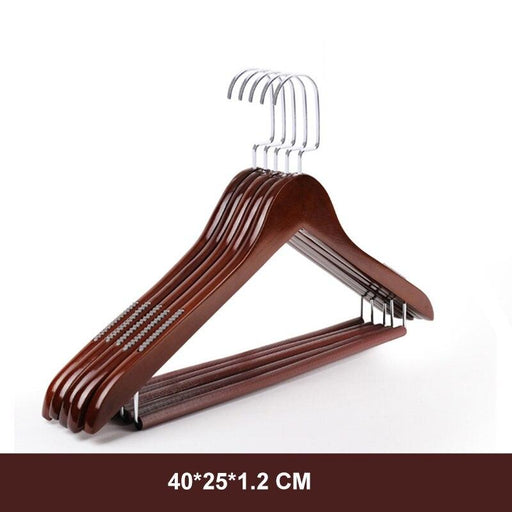 360-Degree Rotating Lotus Wood Clothes Hangers with Anti-Slip Shoulder Design
